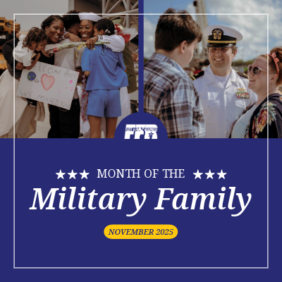 Ad for the Month of the Military Family.