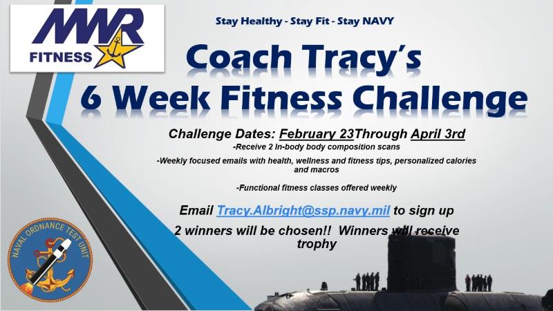 Ad for 6 Week Fitness Chllenge February 23 - April 3